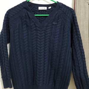 Lacoste wool vneck sweater